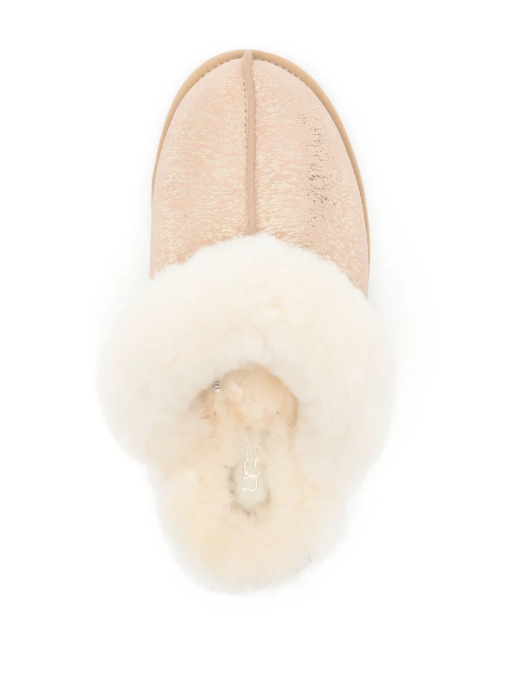 UGG Scuffette II matte marble sheepskin slippers Brown