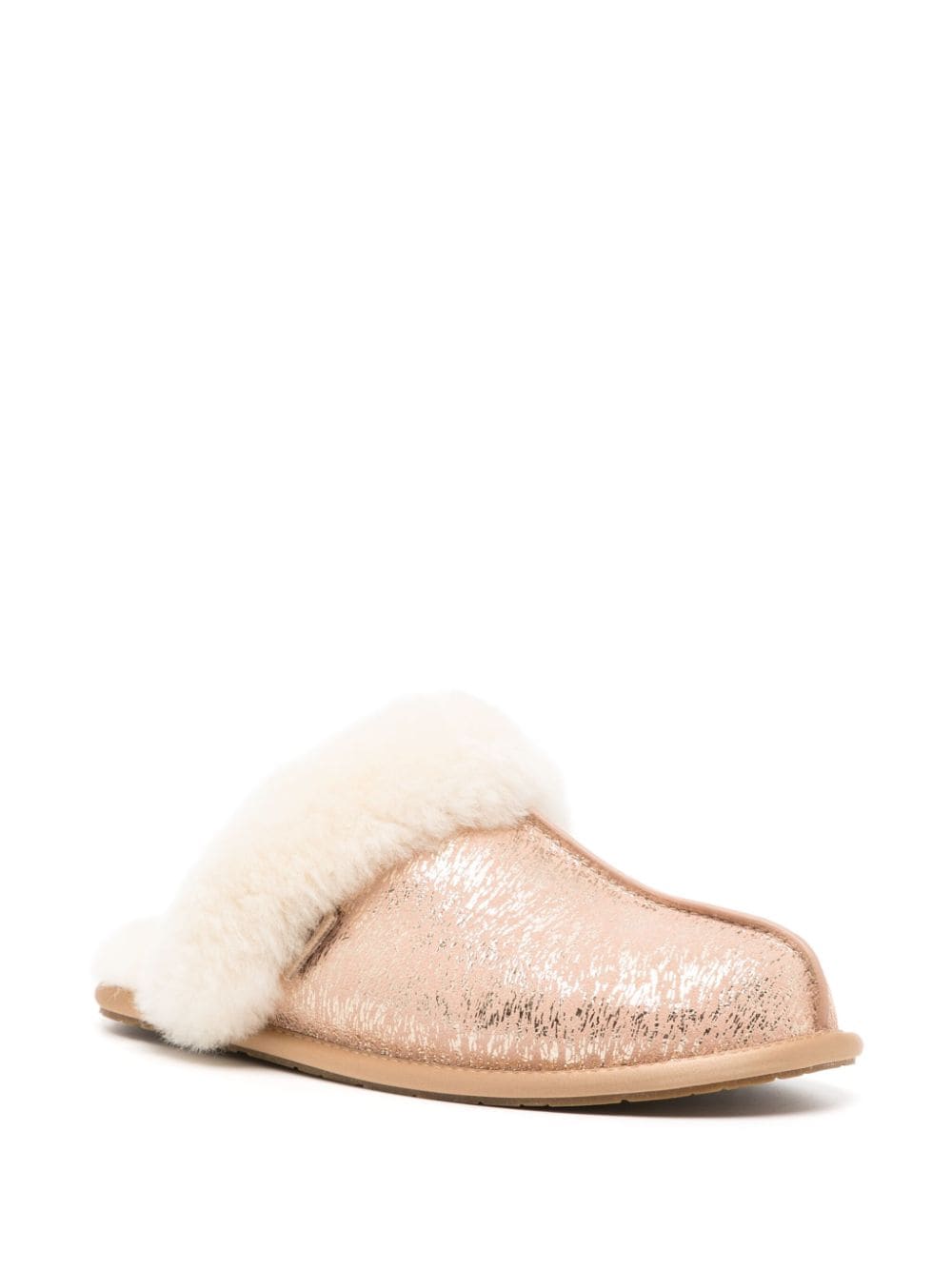 UGG Scuffette II matte marble sheepskin slippers - Bruin