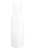 Acler Isla column midi dress - White