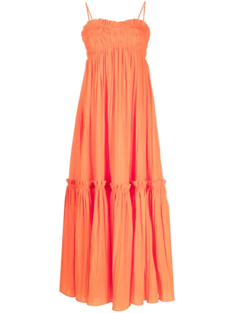 Acler Dartnell smocked maxi dress