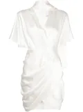 Acler Giles draped minidress - White