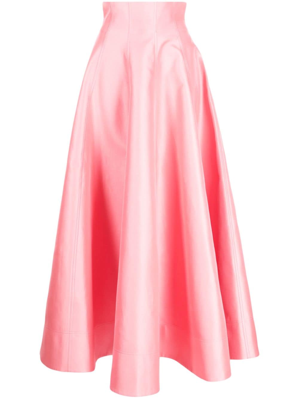 Acler Isla Satin Maxi Skirt In Pink