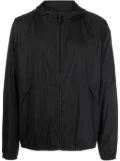 James Perse zip-up hooded windbreaker jacket - Black