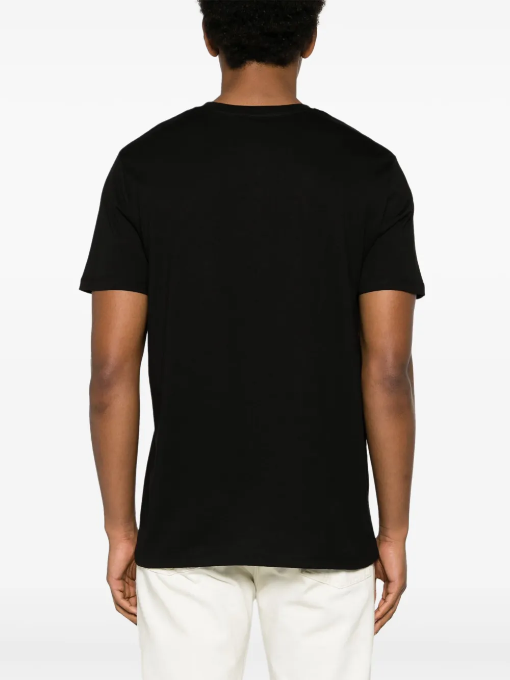 Shop Apc Logo-appliqué Cotton T-shirt In Black