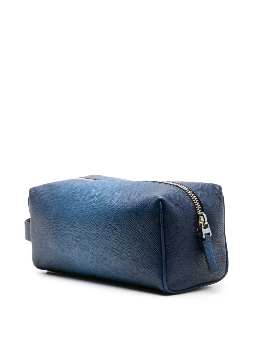 Santoni Leren toilettas met kleurverloop - Blauw
