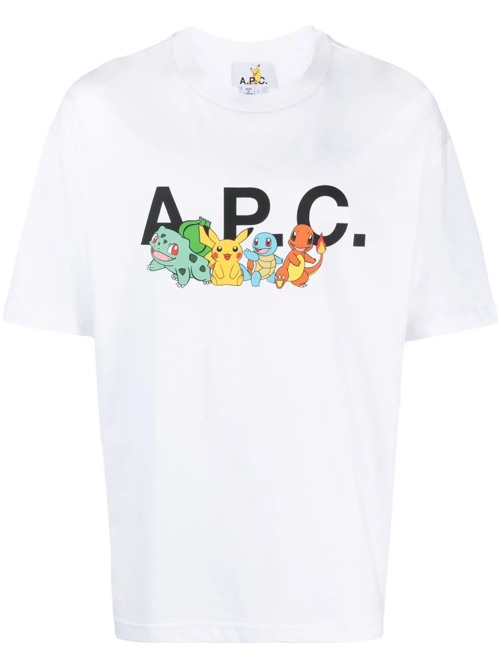 A.P.C. T-shirt met logoprint Wit