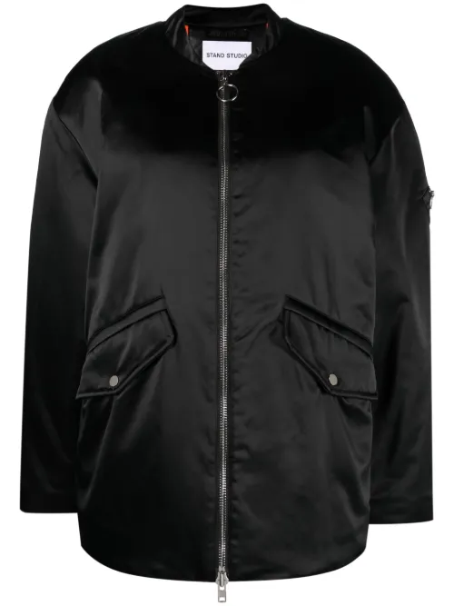 Veste bomber Prim en satin - STAND STUDIO - Modalova