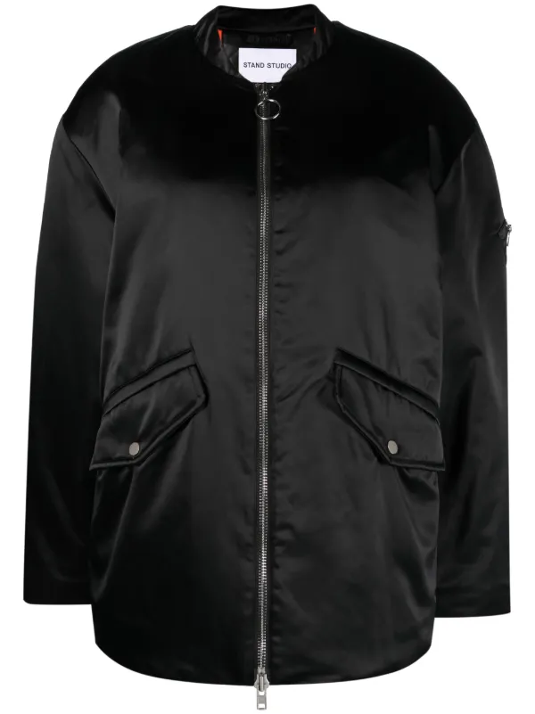 ★STAND STUDIO★ Prim Bomber Jacket Black 62142866389900 621 STAND STUDIO Prim Bomber Jacket | Bloomingdale's