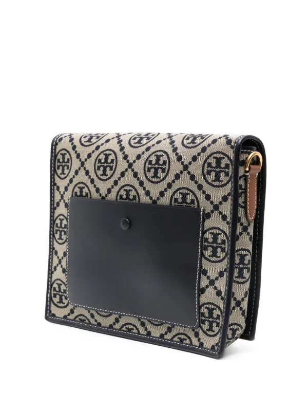 Tory Burch monogram jacquard Canvas Crossbody Bag Blue FARFETCH IE