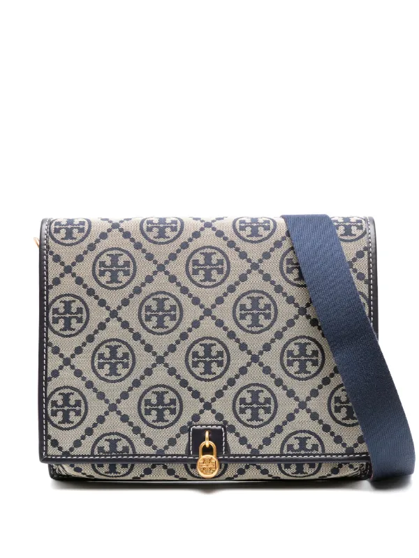 Tory Burch monogram jacquard Canvas Crossbody Bag Farfetch