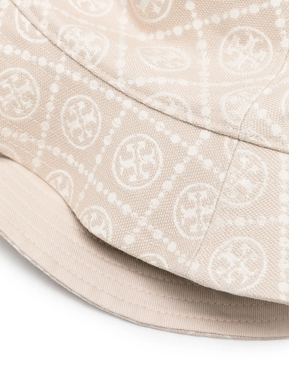 Tory Burch T-monogram slip-on bucket hat - Beige