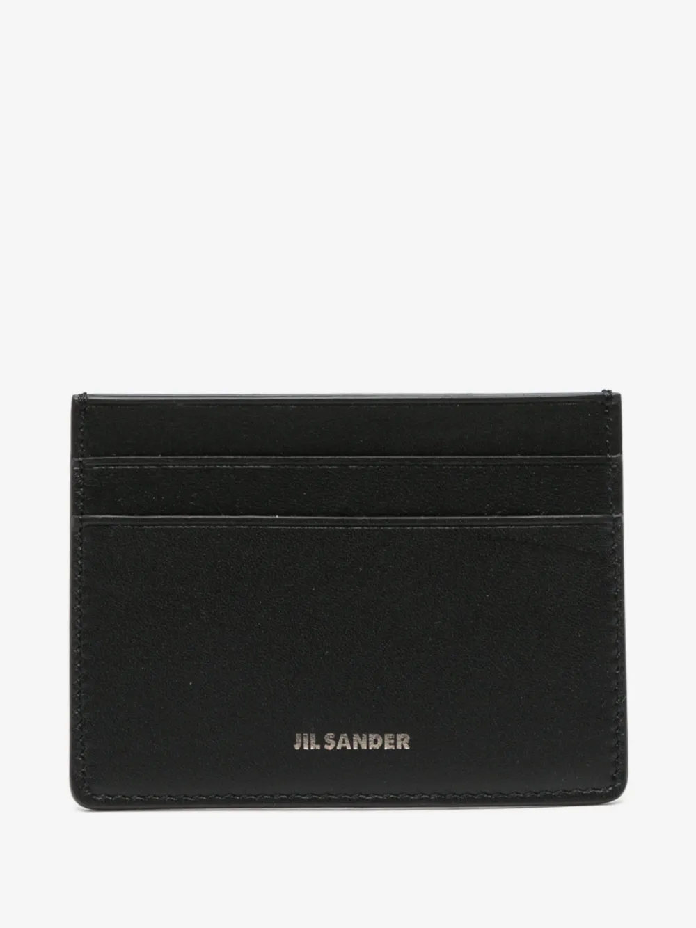 Jil Sander logo-stamp leather cardholder | Black | Image 1