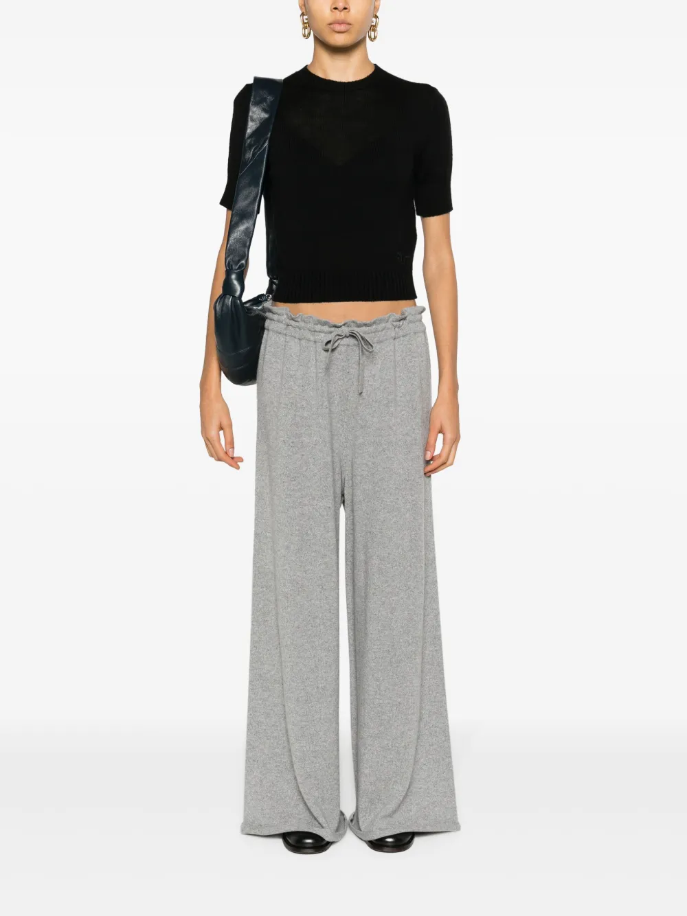 Jil Sander mélange-effect cashmere jumper - Grijs