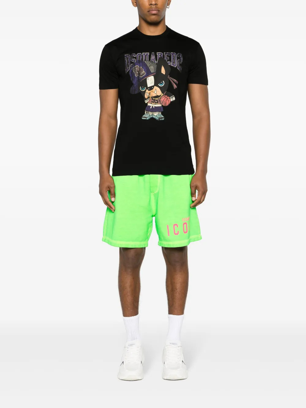 Dsquared2 Cool Fit katoenen T-shirt - Zwart
