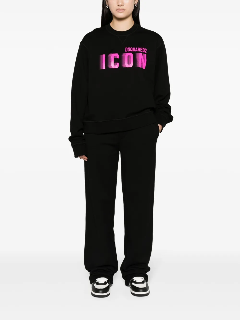 DSQUARED2 Trainingsbroek met print - Zwart