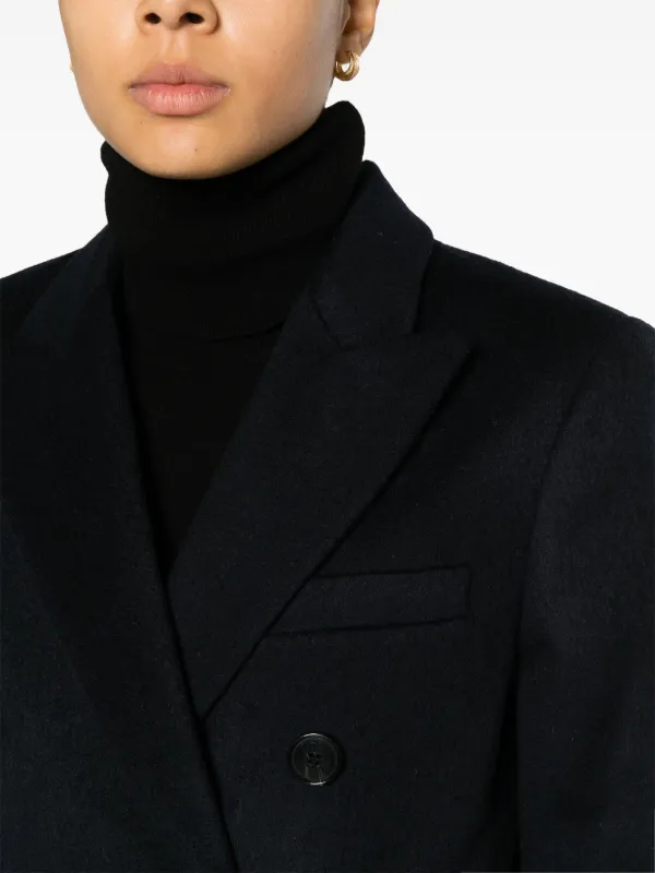 Victoria Beckham Wool Blend double breasted Coat Farfetch