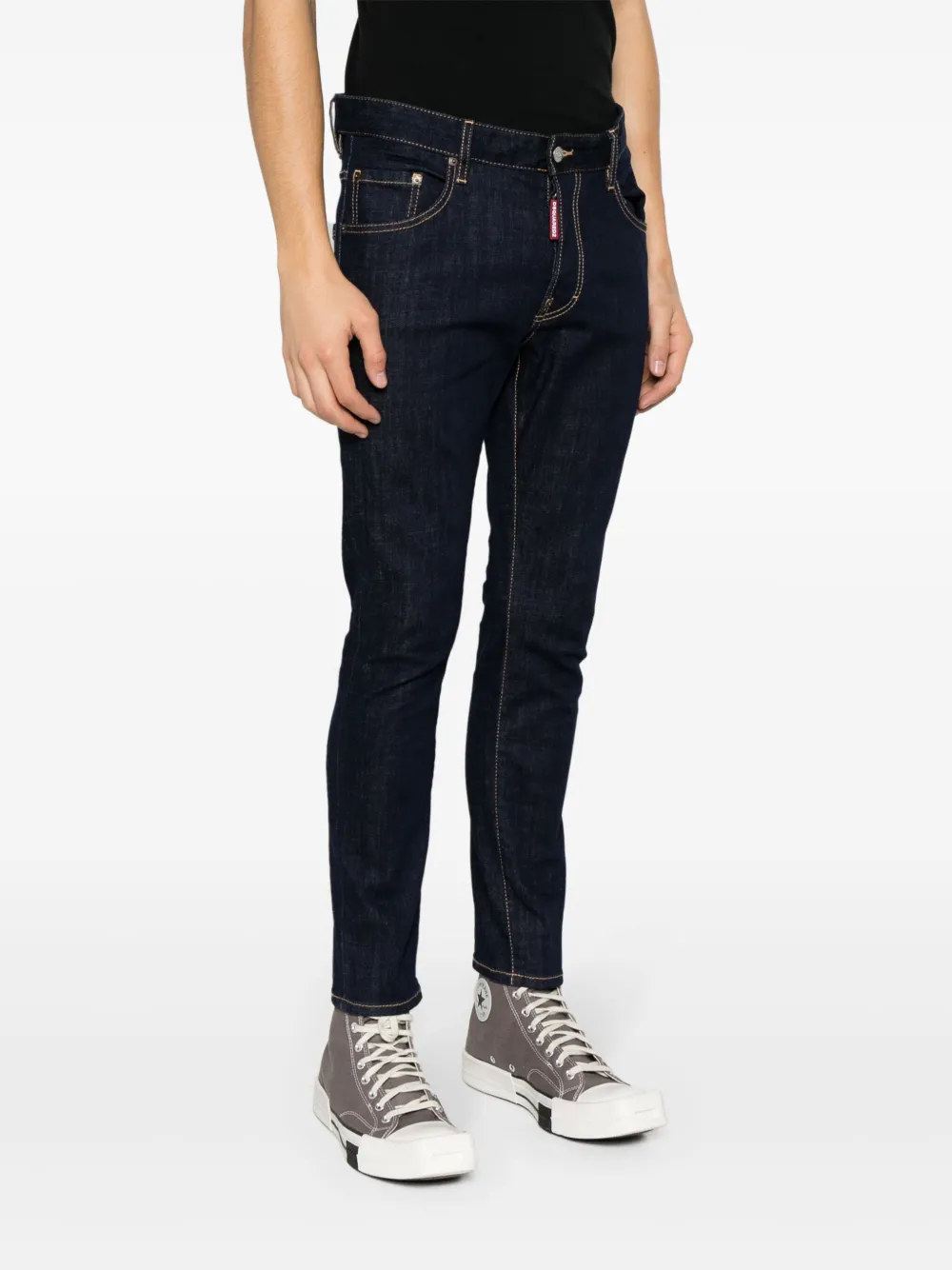 Shop Dsquared2 Mid-rise Skinny Jeans In Blue