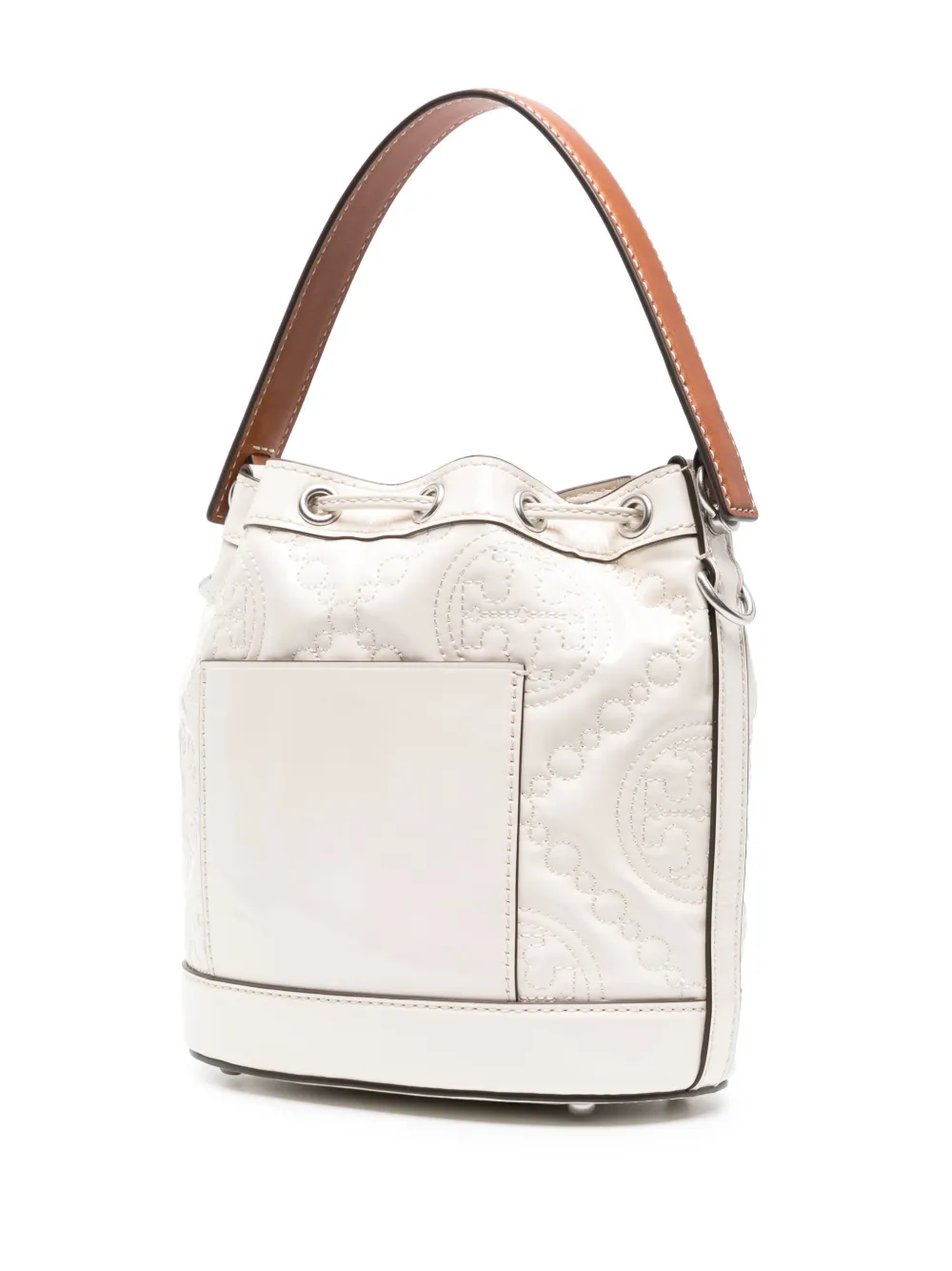 Tory Burch Double T quilted-monogram Bucket Bag - Farfetch