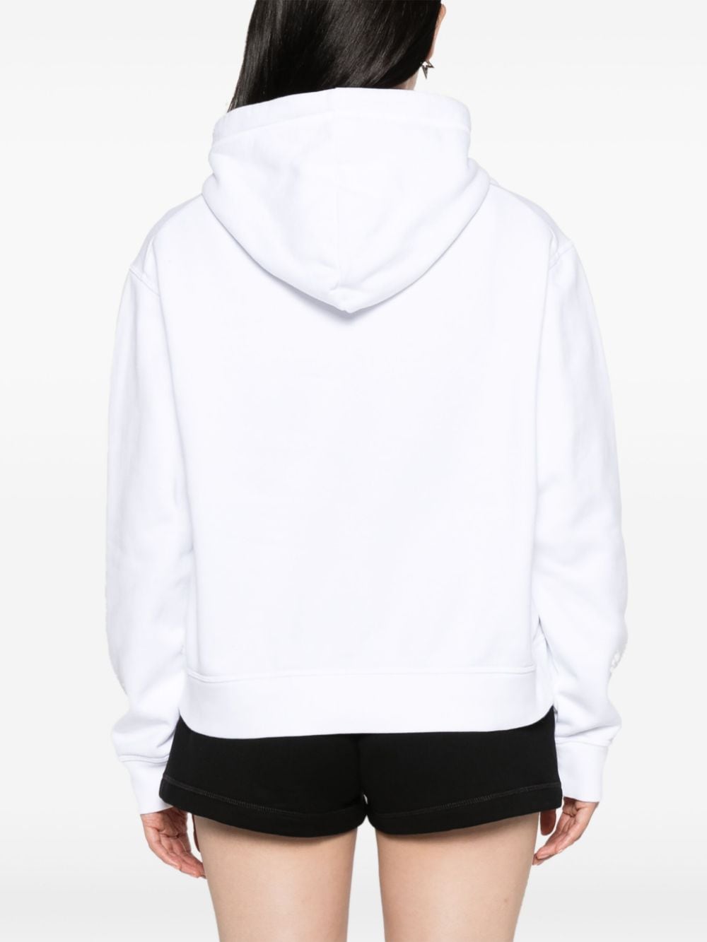 Shop Dsquared2 Icon Darling Cool Cotton Hoodie In White