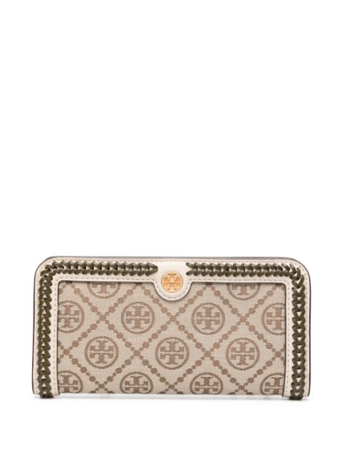 Tory Burch T Monogram jacquard wallet Women