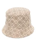 Tory Burch logo-jacquard bucket hat - Neutrals