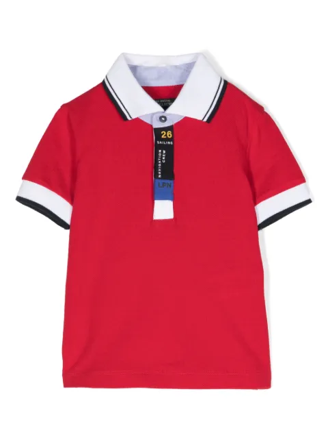 Lapin House playera tipo polo con ribete en contraste