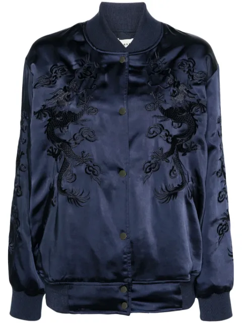 P.A.R.O.S.H. dragon-embroidered bomber jacket