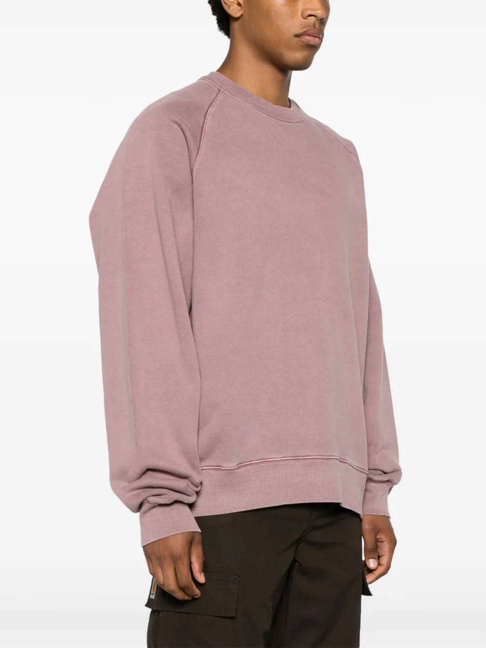 Shop Carhartt W' Taos Garment-dyed Cotton Sweatshirt In Pink