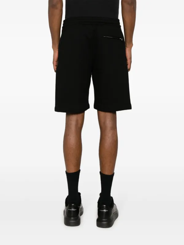 ショートパンツ alexander mcqueen Alexander McQueen Shorts Black Alexander McQueen logo-print Cotton Shorts | Black | FARFETCH