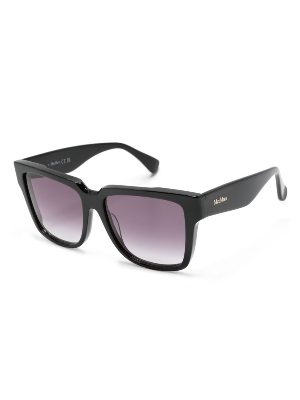 Shop Max Mara Eyewear Square-frame Sunglasses In Black