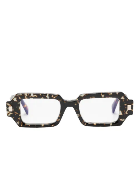 Kuboraum lentes con armazón rectangular estilo carey