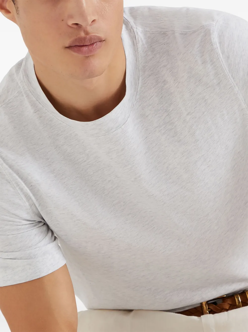Brunello Cucinelli Sweater met gemêleerd effect Grijs