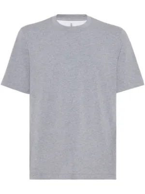 極美品 ブルネロクチネリ 襟切替 Tシャツ グレー イタリア製 Mサイズ BRUNELLO CUCINELLI - BRUNELLO CUCINELLI(ブルネロクチネリ
