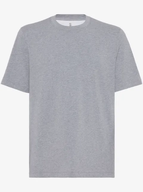 Brunello Cucinelli mélange-effect cotton-blend T-shirt