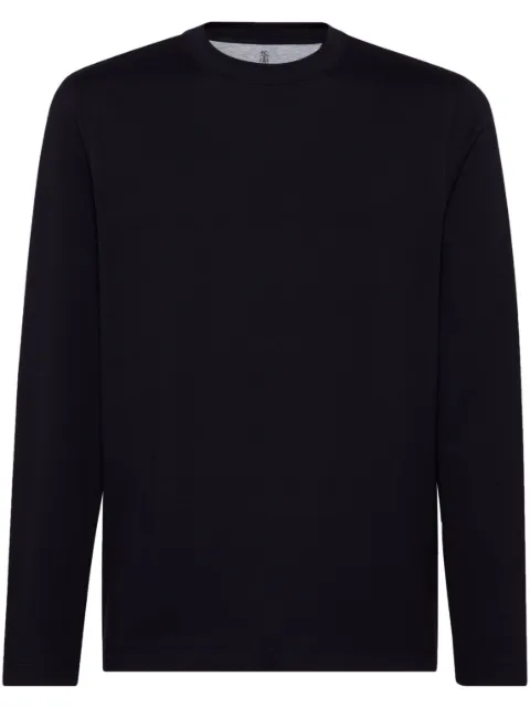 Brunello Cucinelli ribbed-neck cotton T-shirt