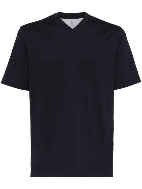 Brunello Cucinelli playera con cuello en V