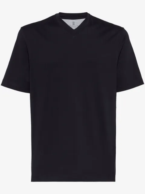 Brunello Cucinelli V-neck cotton T-shirt