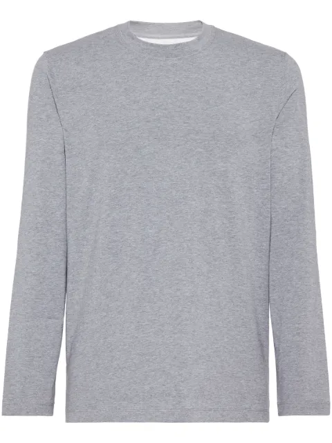 Brunello Cucinelli round-neck long-sleeve T-shirt 