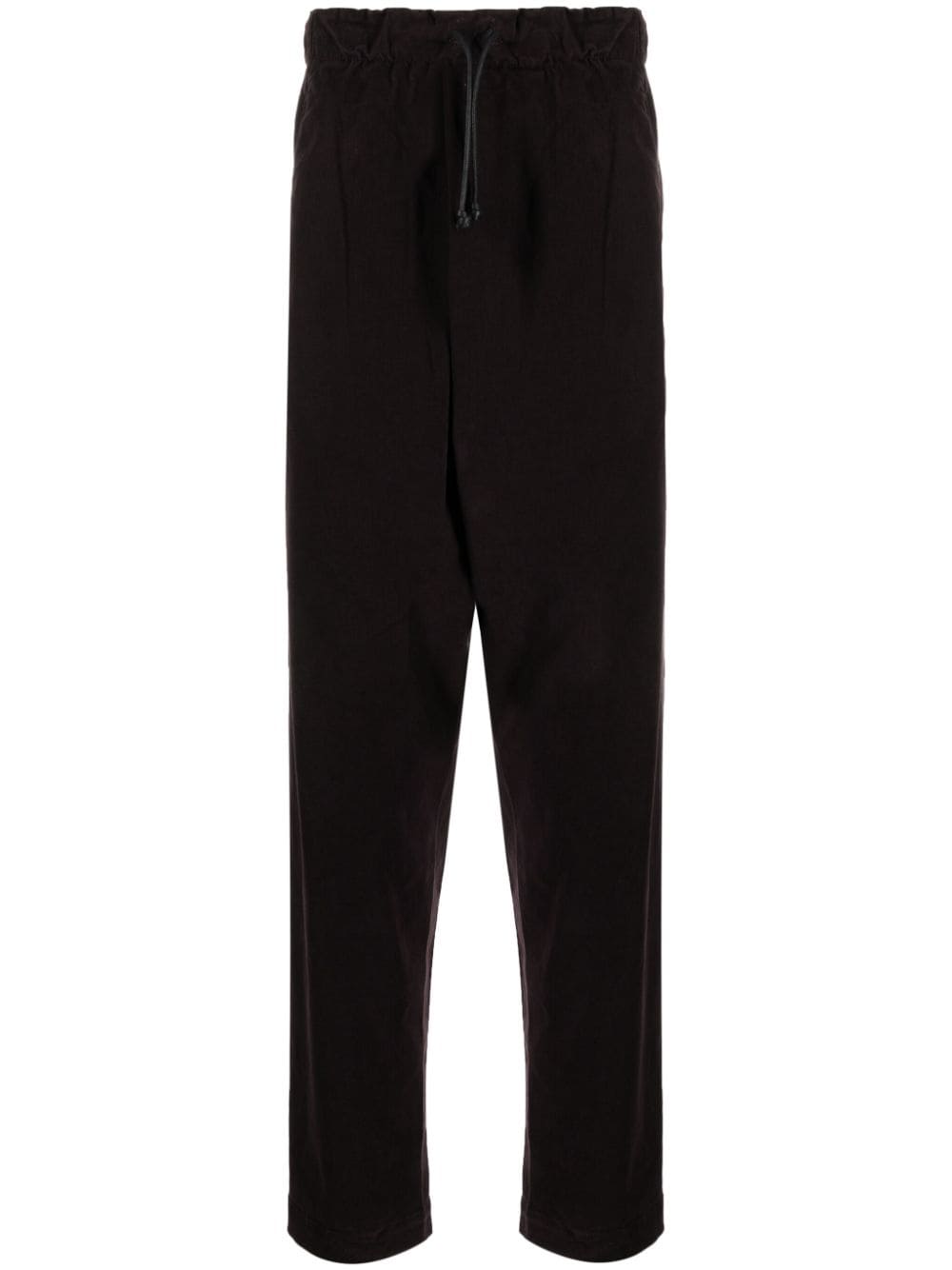 Transit Drawstring Tapered Trousers In Purple