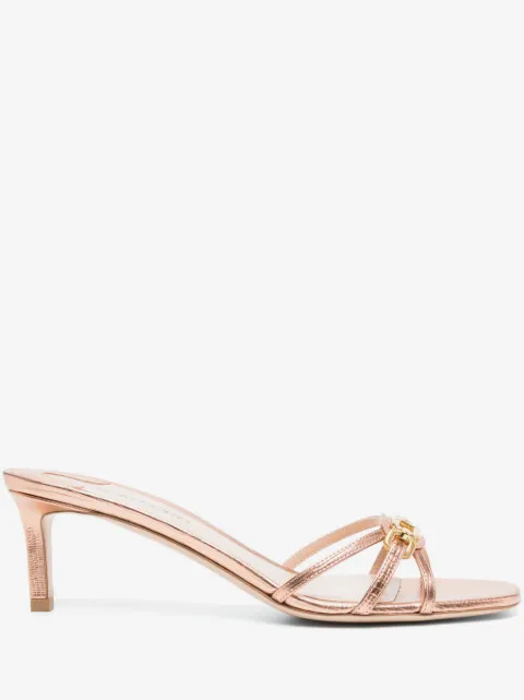 TOM FORD mules con placa del logo y tacón de 60mm