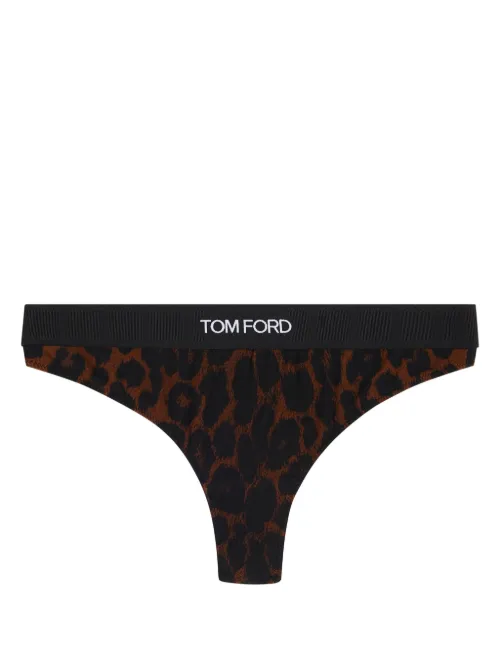 Culotte à motif léopard - TOM FORD - Modalova
