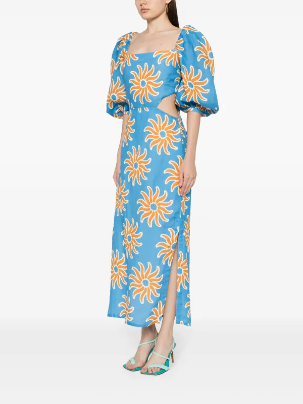Cala De La Cruz Timbiqui graphic-print Linen Dress | Multicolour | FARFETCH JO Cala De La Cruz Timbiqui graphic-print Linen Dress | Multicolour | FARFETCH JO