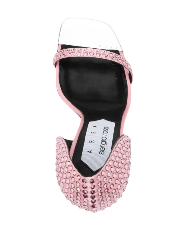 Sergio Rossi Studded Leather Heeled Pumps | Pink | FARFETCH AO