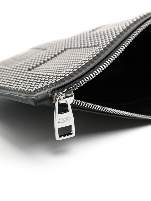 Alexander McQueen Studed Leather Clutch Bag - Farfetch