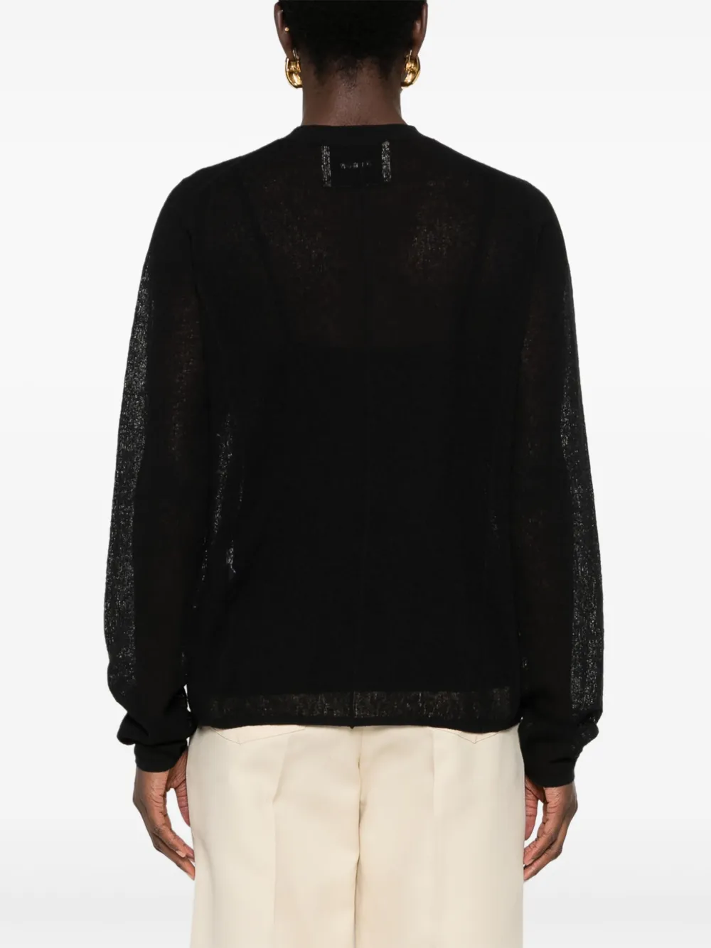 Shop Aeron Minnow Semi-sheer Jumper In Black