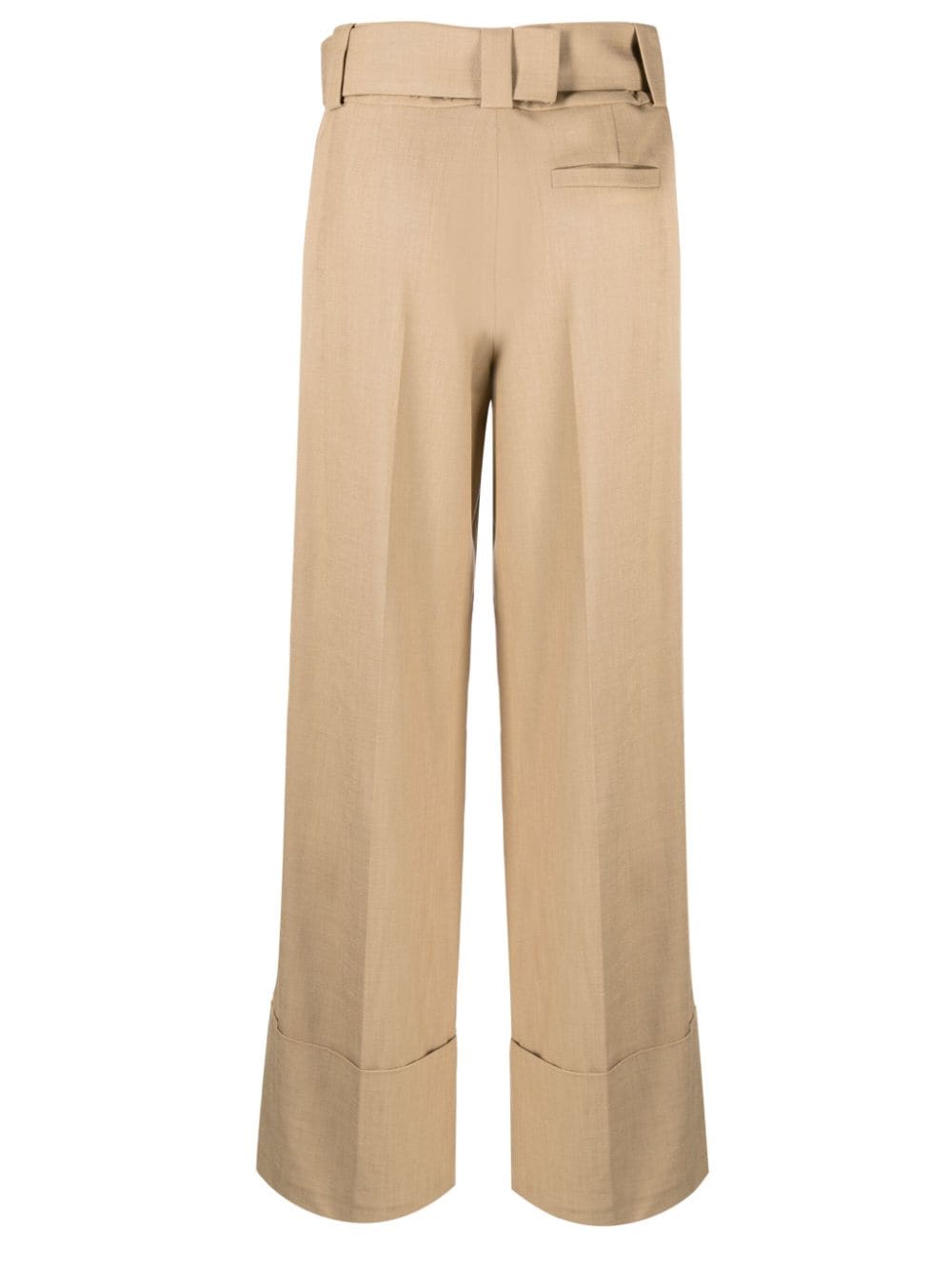 Shop Aeron Wide-leg Belted Trousers In Neutrals