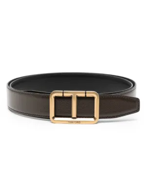 TOM FORD T Icon クロコエンボス ベルト | ブラック | FARFETCH JP