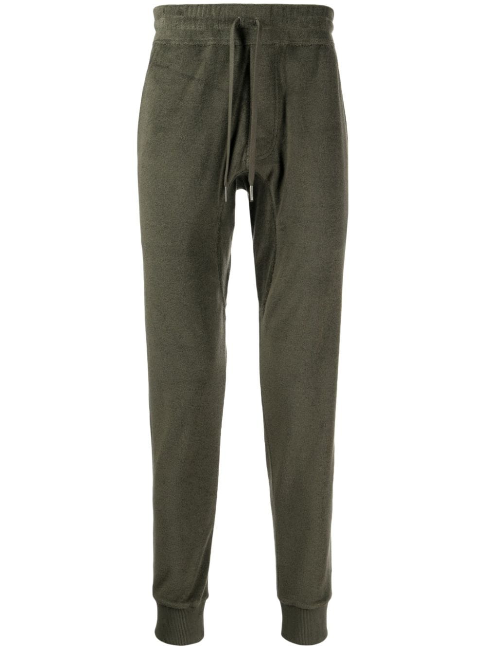 Shop Tom Ford Drawstring-waist Track Pants In Green