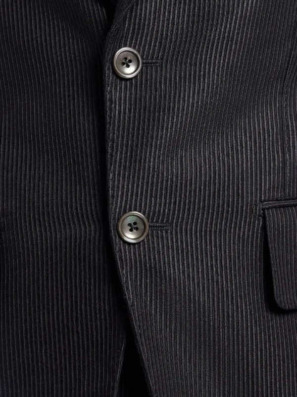 TOM FORD single-breasted Corduroy Blazer | Black | FARFETCH