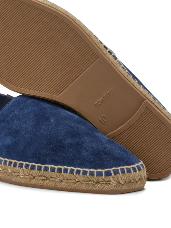 TOM FORD slip-on Suede Espadrilles | Blue | FARFETCH JO